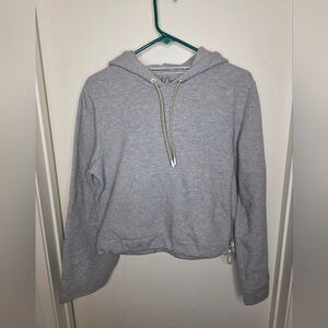 J Crew Gray Cropped Hooded Wide Arms Women's‎ Top Size XS